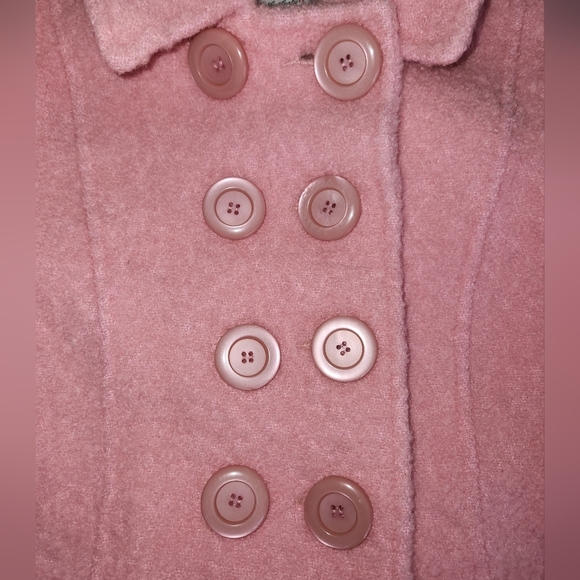 Vintage Pink Double Breasted Peacoat - Picture 7 of 13